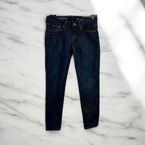 J.CREW WOMEN’S DARK DENIM TOOTHPICK JEANS – SIZE 27 MADE IN USA